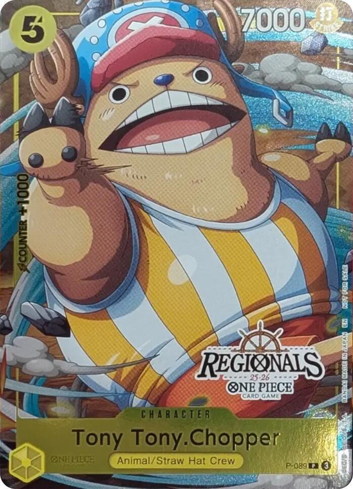 Tony Tony.Chopper (CS 25-26 Regionals Textured Chase Promo) - P-089 - One Piece Promotion Cards