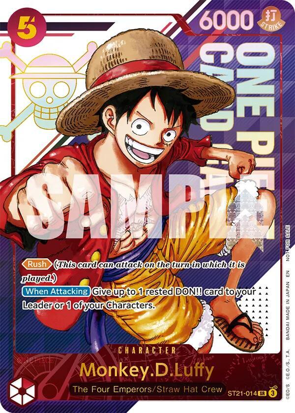 Monkey.D.Luffy (3rd Anniversary Treasure Campaign Pack) - ST21-014 - One Piece Promotion Cards