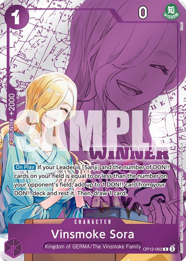 Vinsmoke Sora (Winner Pack 2026 Vol. 1) - OP12-062 - One Piece Promotion Cards