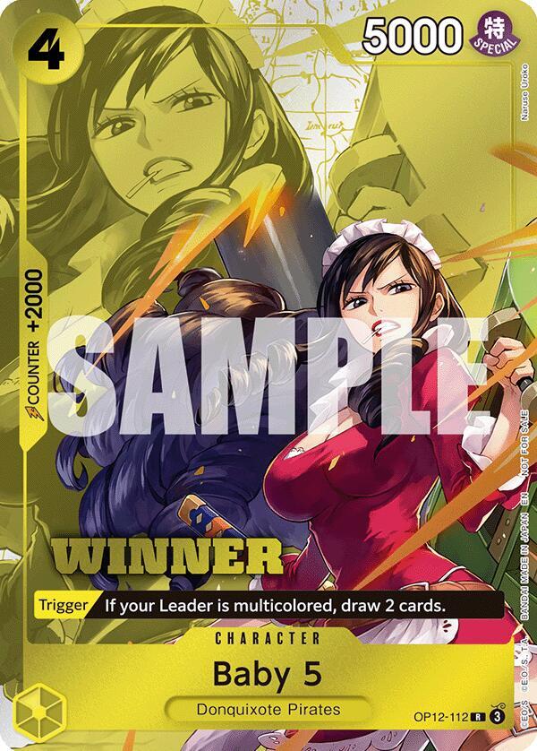 Baby 5 (Winner Pack 2026 Vol. 1) - OP12-112 - One Piece Promotion Cards