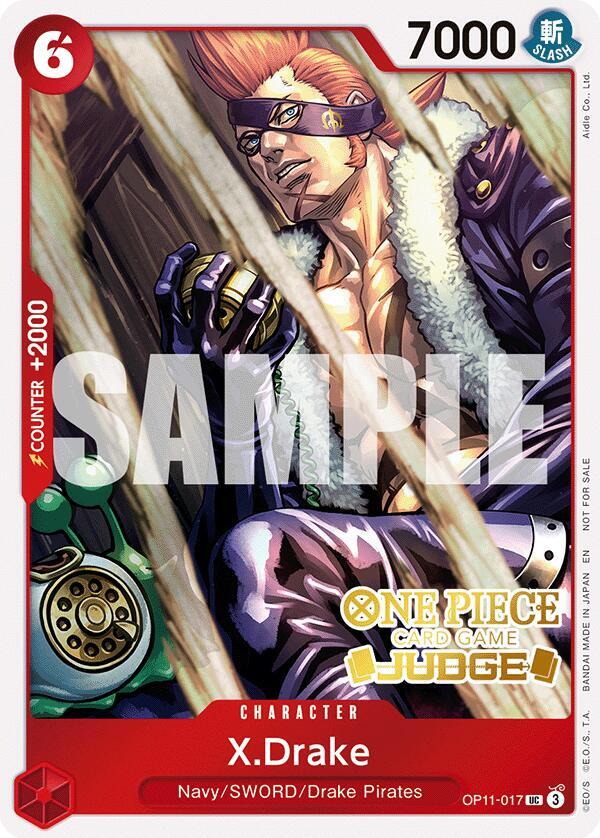 X.Drake (Judge Pack Vol. 7) - OP11-017 - One Piece Promotion Cards