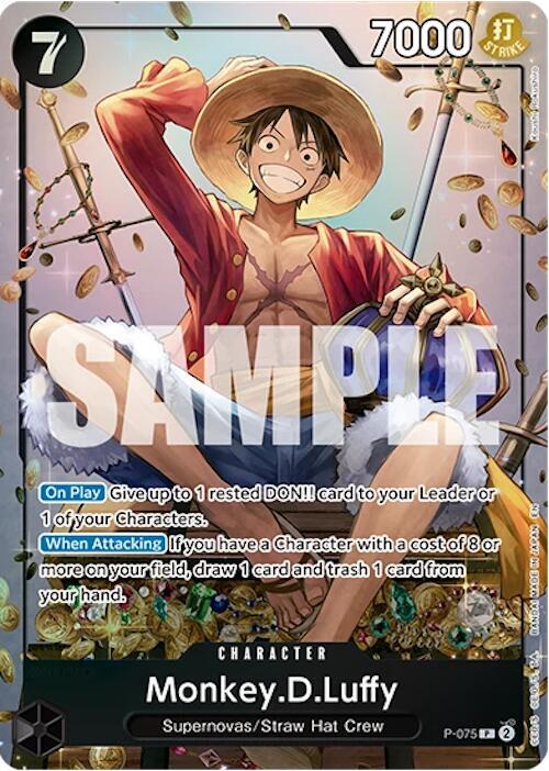 Monkey.D.Luffy (Tin Pack Set Vol. 2) - P-075 - One Piece Promotion Cards