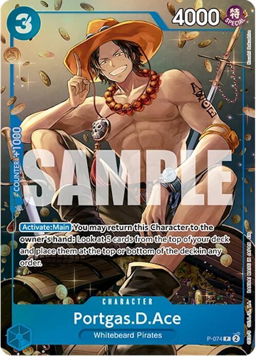 Portgas.D.Ace (Tin Pack Set Vol. 2) - P-074 - One Piece Promotion Cards