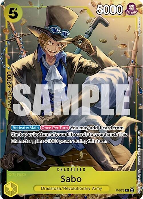 Sabo (Tin Pack Set Vol. 2) - P-073 - One Piece Promotion Cards