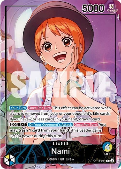 Nami (Whole Cake Island Arc) - OP11-041 - One Piece Promotion Cards