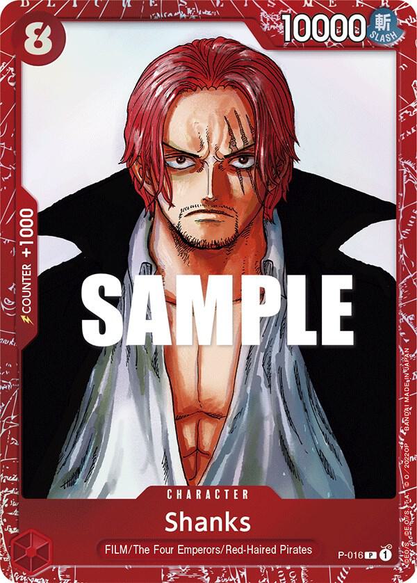 Shanks (Premium Card Collection -ONE PIECE FILM RED Edition-) - P-016 - One Piece Promotion Cards