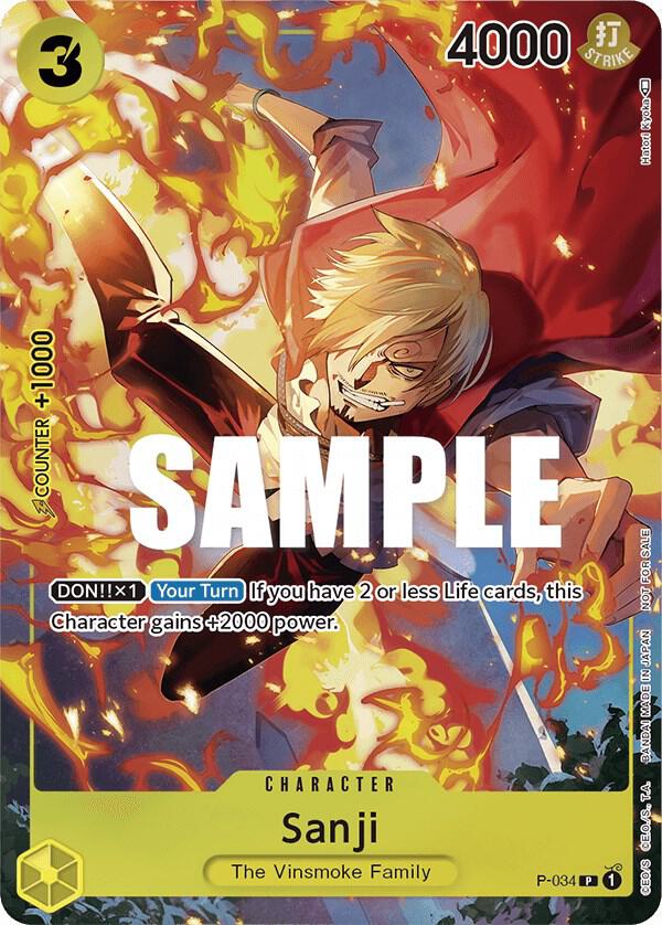 Sanji (Event Pack Vol. 2) - P-034 - One Piece Promotion Cards