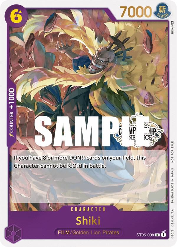 Shiki (Store Championship Participation Pack Vol. 2) - ST05-008 - One Piece Promotion Cards