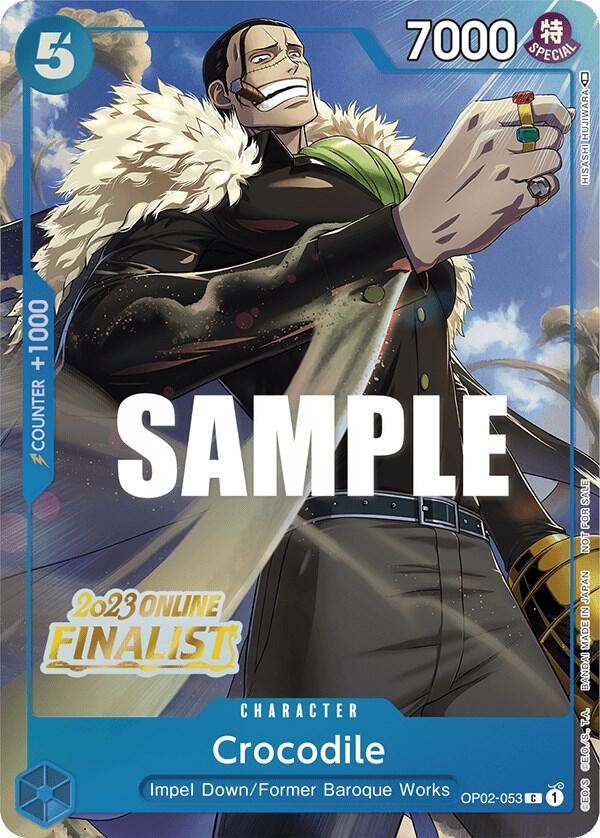 Crocodile (Online Regional 2023, Finalist) - OP02-053 - One Piece Promotion Cards