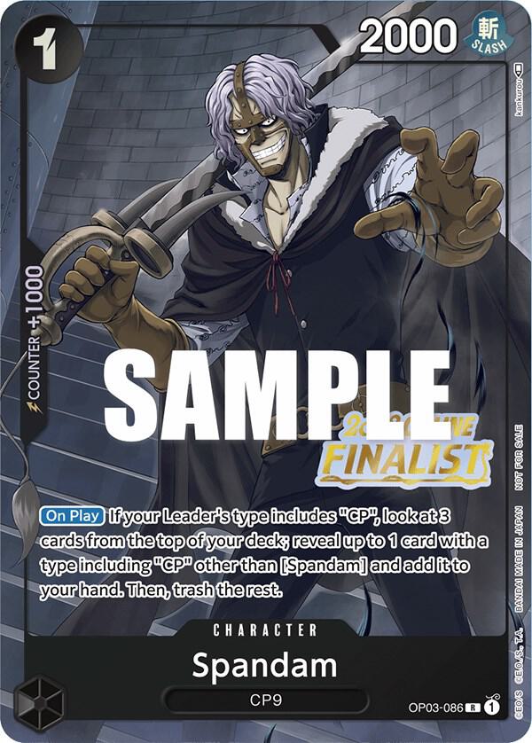 Spandam (Online Regional 2023, Finalist) - OP03-086 - One Piece Promotion Cards