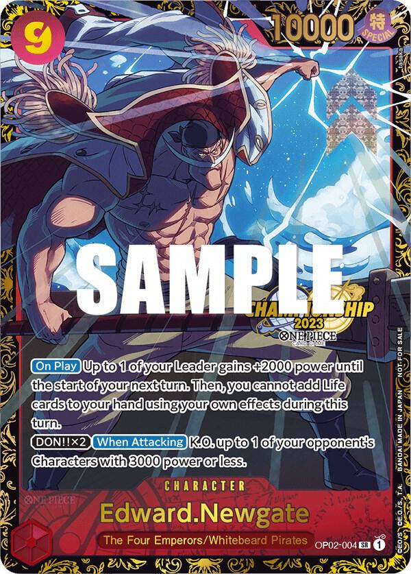 Edward.Newgate (Championship 2023) - OP02-004 - One Piece Promotion Cards