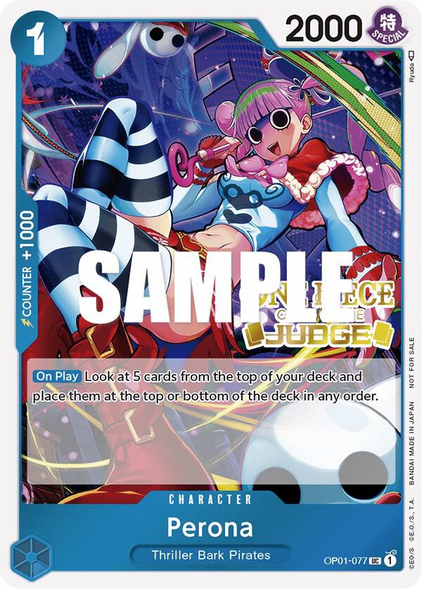 Perona (Judge Pack Vol. 2) - OP01-077 - One Piece Promotion Cards