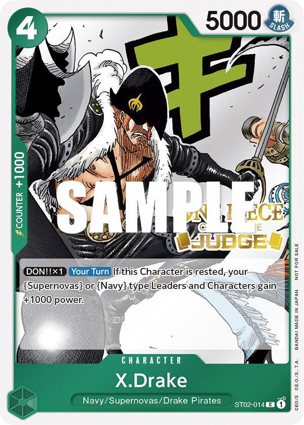 X.Drake (Judge Pack Vol. 2) - ST02-014 - One Piece Promotion Cards