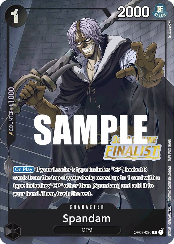 Spandam (Offline Regional 2023, Finalist) - OP03-086 - One Piece Promotion Cards