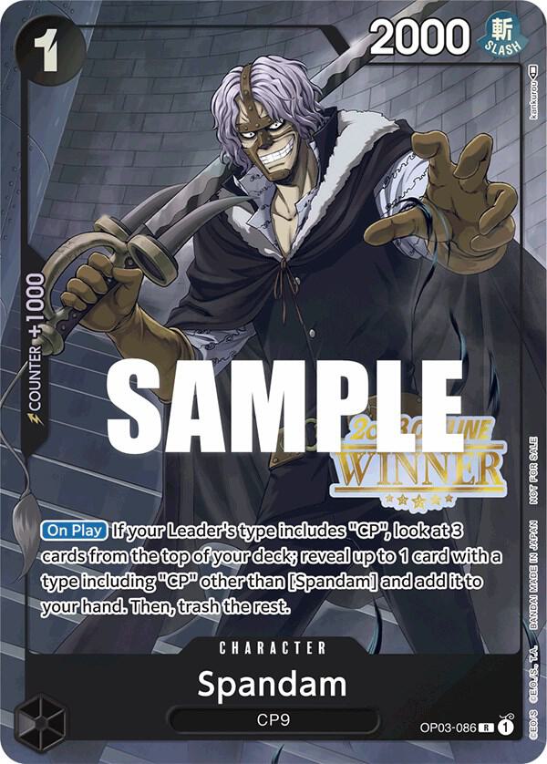 Spandam (Offline Regional 2023, Winner) - OP03-086 - One Piece Promotion Cards