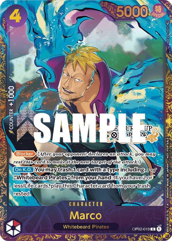 Marco (Treasure Cup) - OP02-018 - One Piece Promotion Cards