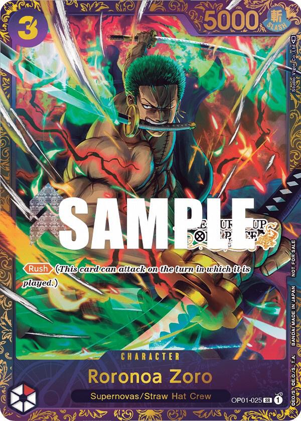 Roronoa Zoro (Treasure Cup) - OP01-025 - One Piece Promotion Cards
