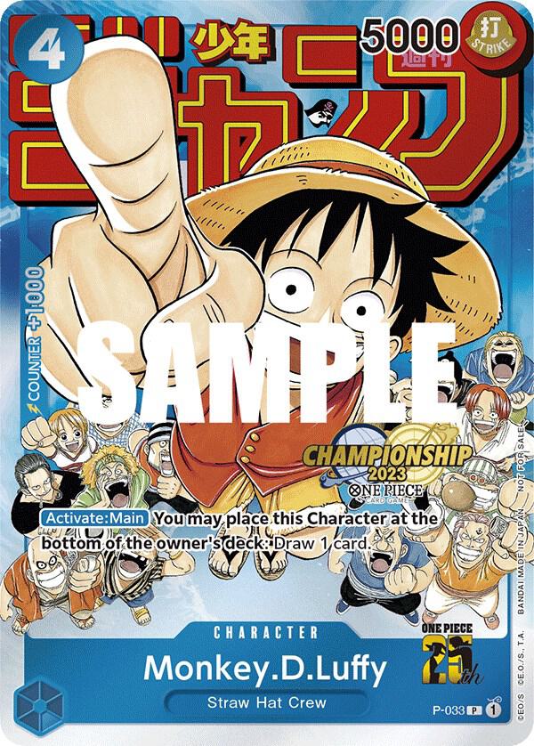 Monkey.D.Luffy (CS 2023 Event Pack) - P-033 - One Piece Promotion Cards