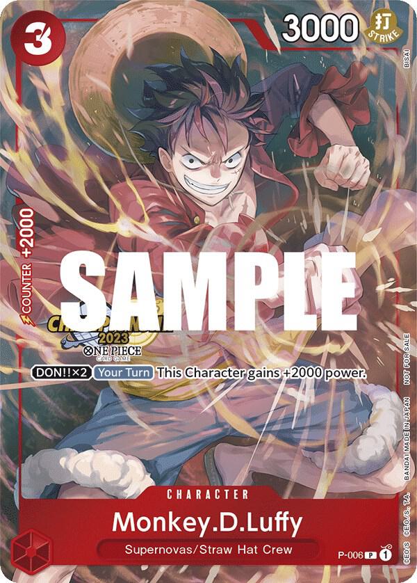 Monkey.D.Luffy (006, CS 2023 Celebration Pack) - P-006 - One Piece Promotion Cards