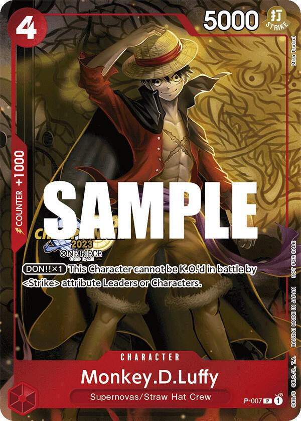 Monkey.D.Luffy (007, CS 2023 Celebration Pack) - P-007 - One Piece Promotion Cards
