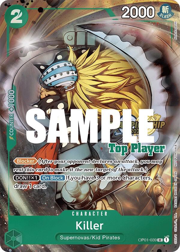 Killer (CS 2023 Top Players Pack) - OP01-039 - One Piece Promotion Cards
