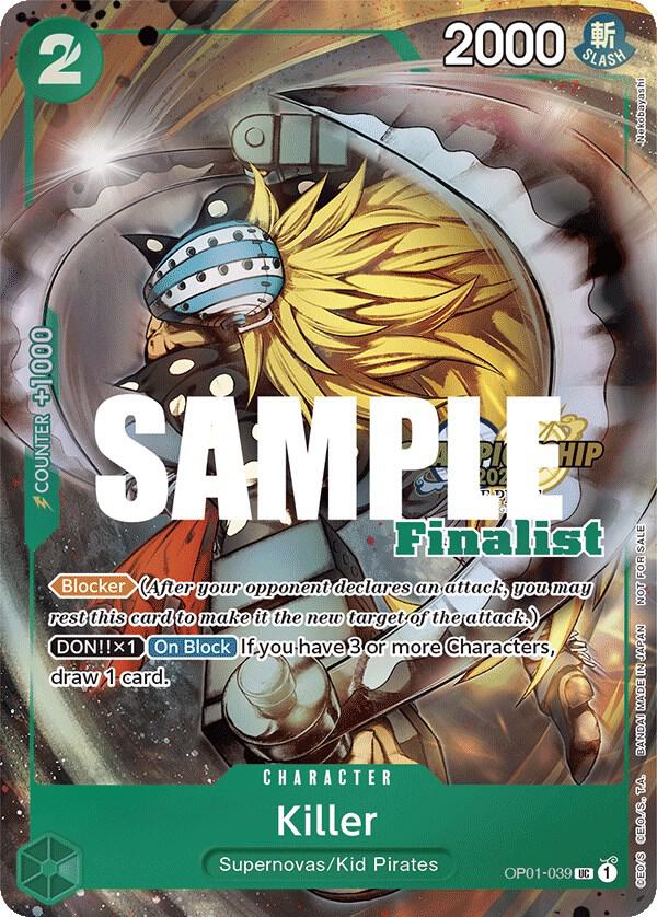 Killer (CS 2023 Top Players Pack, Finalist) - OP01-039 - One Piece Promotion Cards