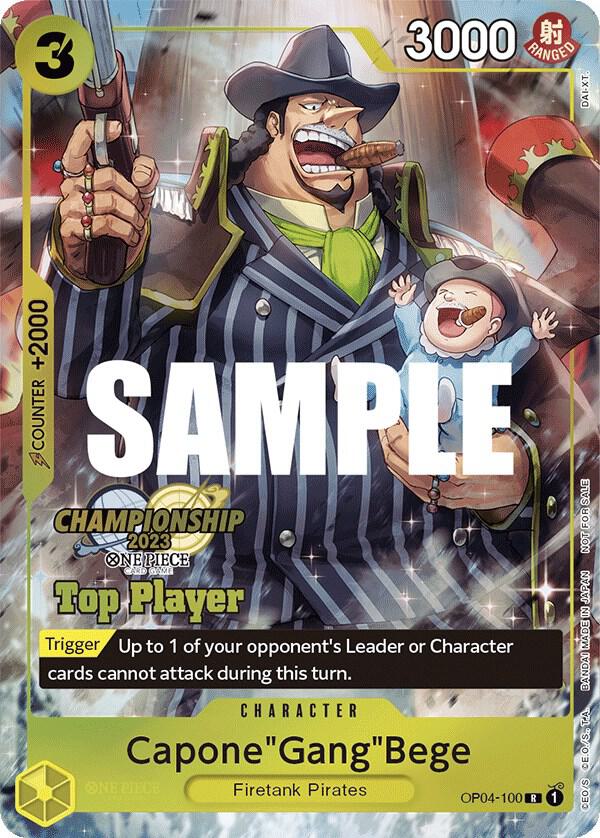 Capone"Gang"Bege (CS 2023 Top Players Pack) - OP04-100 - One Piece Promotion Cards