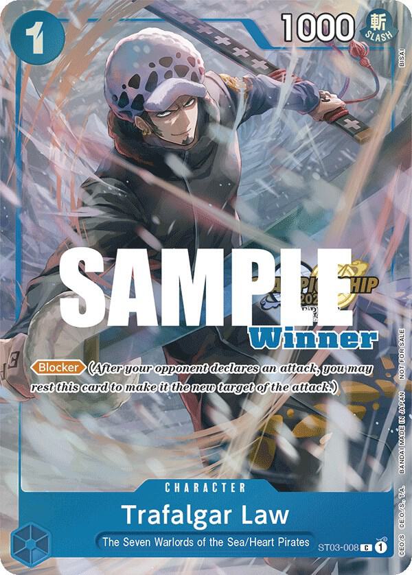 Trafalgar Law (CS 2023 Top Players Pack, Winner) - ST03-008 - One Piece Promotion Cards