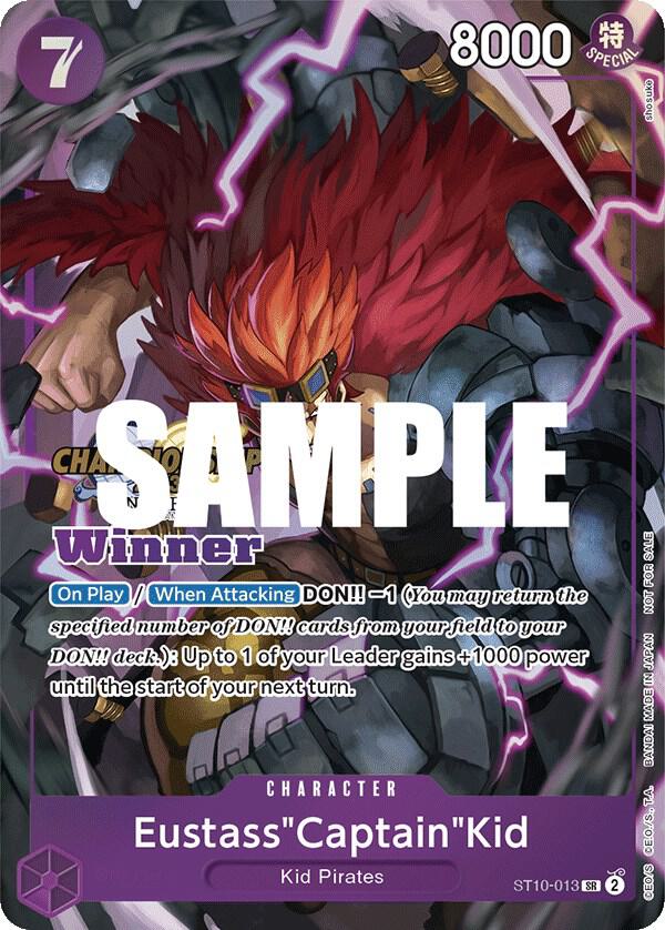 Eustass"Captain"Kid (CS 2023 Top Players Pack, Winner) - ST10-013 - One Piece Promotion Cards