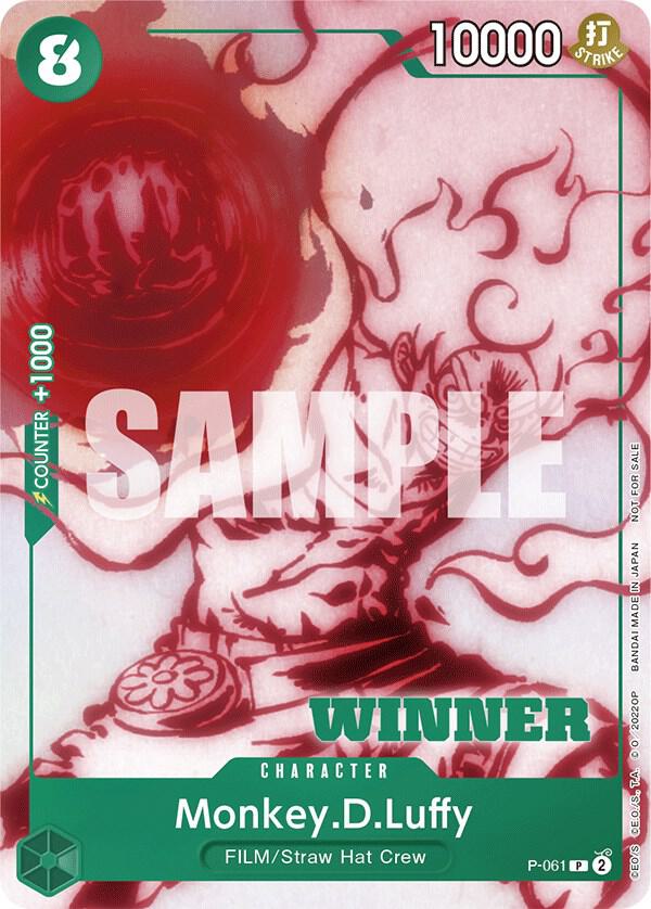 Monkey.D.Luffy (Starter Deck 11: Uta Deck Battle, Winner) - P-061 - One Piece Promotion Cards