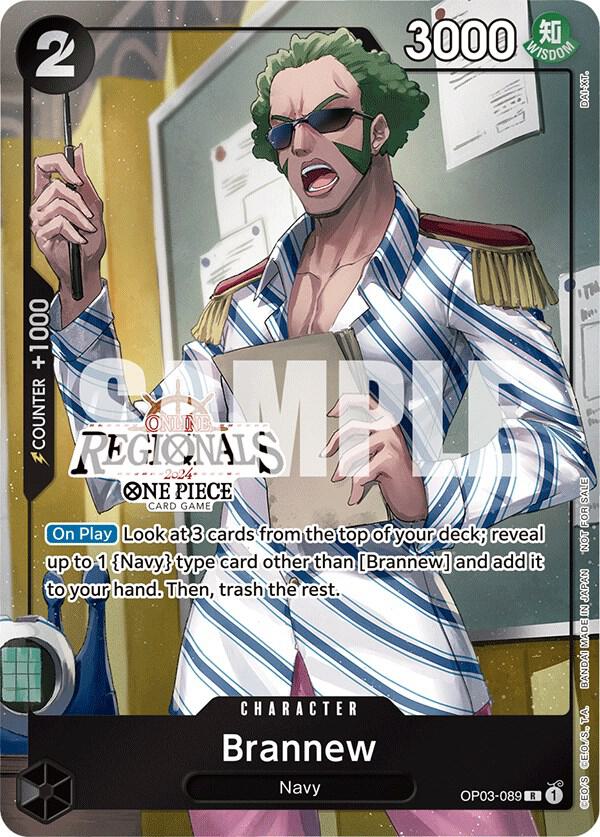 Brannew (Online Regional 2024, Participant) - OP03-089 - One Piece Promotion Cards