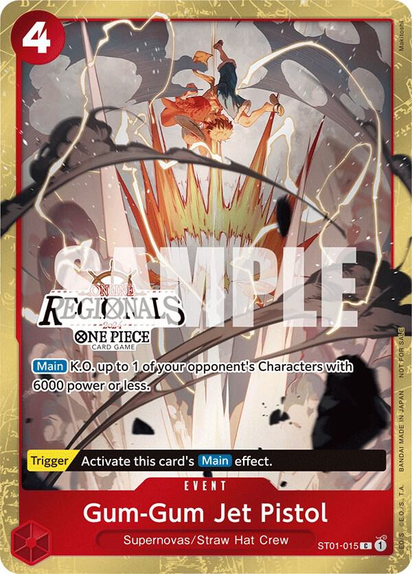 Gum-Gum Jet Pistol (Online Regional 2024, Participant) - ST01-015 - One Piece Promotion Cards