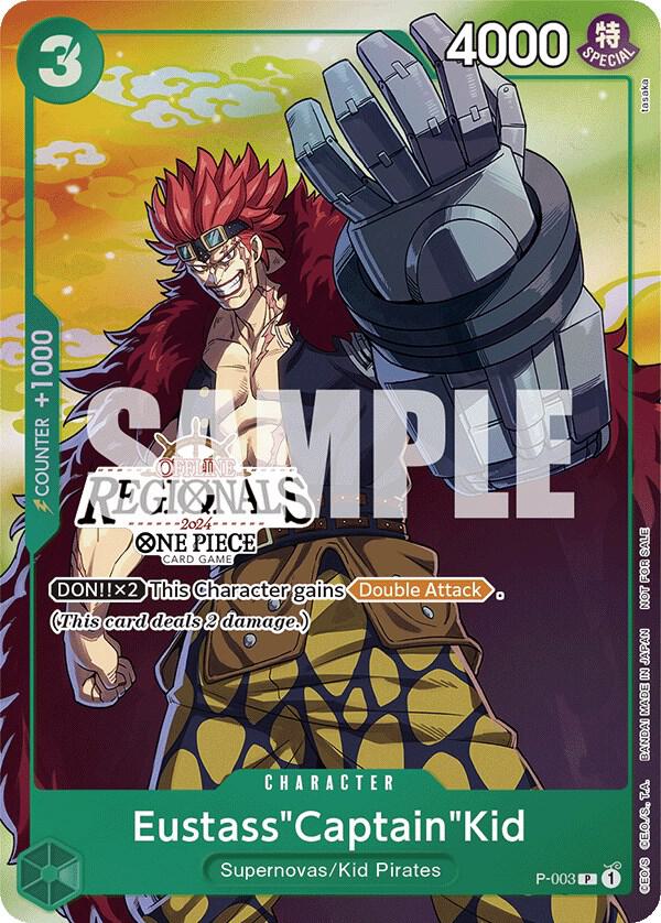 Eustass"Captain"Kid (Offline Regional 2024 Vol. 2, Participant) - P-003 - One Piece Promotion Cards
