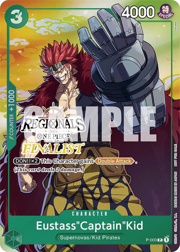 Eustass"Captain"Kid (Offline Regional 2024 Vol. 2, Finalist) - P-003 - One Piece Promotion Cards