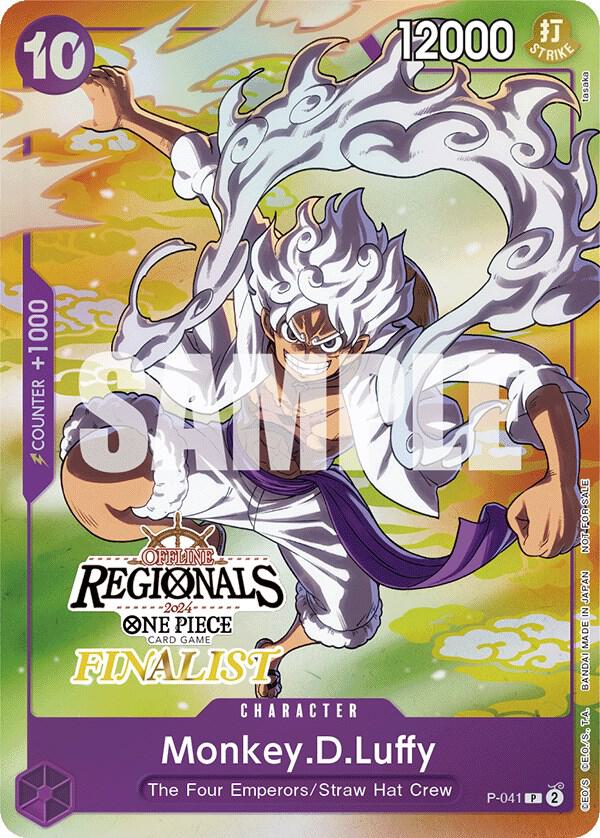 Monkey.D.Luffy (041, Online Regional 2024 Vol. 2, Finalist) - P-041 - One Piece Promotion Cards