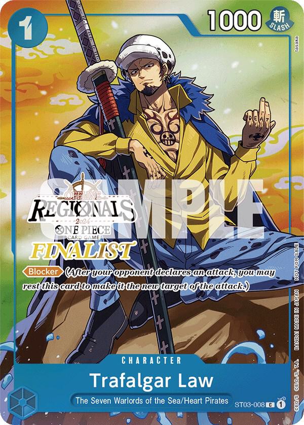 Trafalgar Law (Offline Regional 2024 Vol. 2, Finalist) - ST03-008 - One Piece Promotion Cards