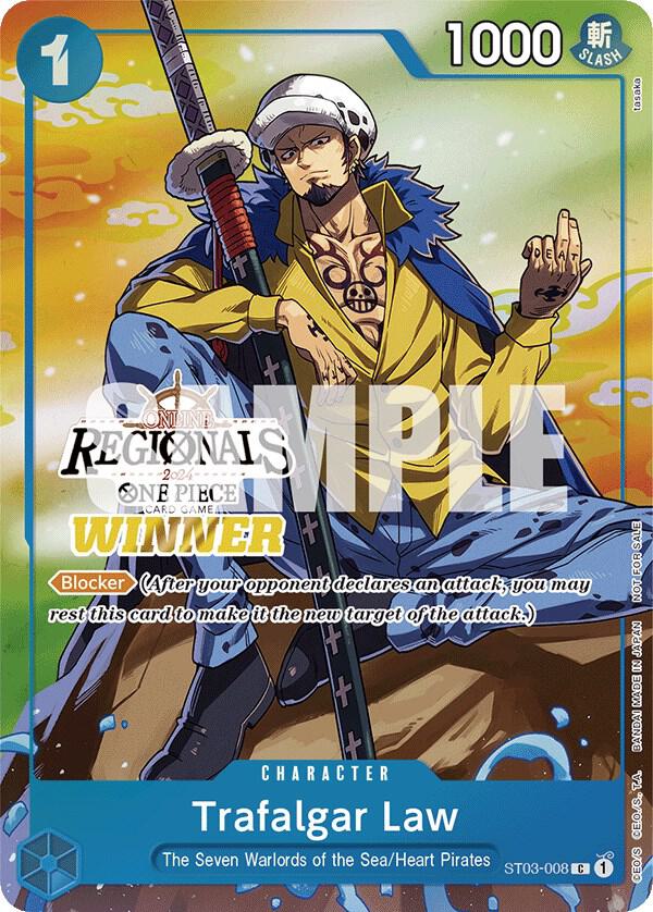 Trafalgar Law (Online Regional 2024 Vol. 2, Winner) - ST03-008 - One Piece Promotion Cards