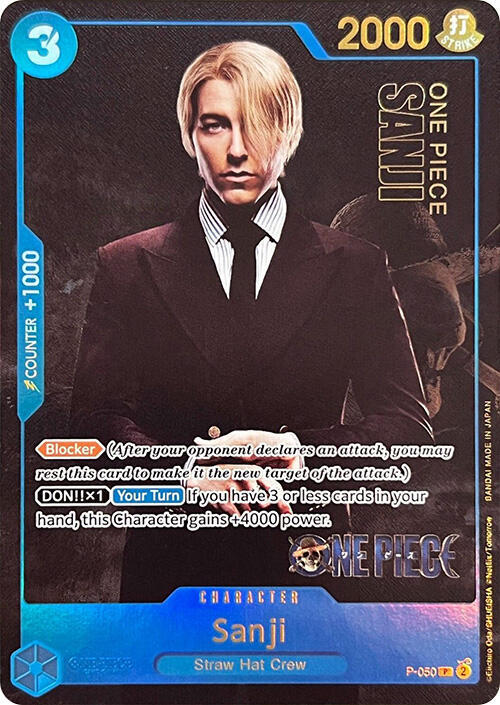 Sanji (Premium Card Collection -Live Action Edition-) - P-050 - One Piece Promotion Cards