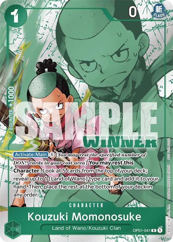 Kouzuki Momonosuke (Winner Pack Vol. 7) - OP01-041 - One Piece Promotion Cards