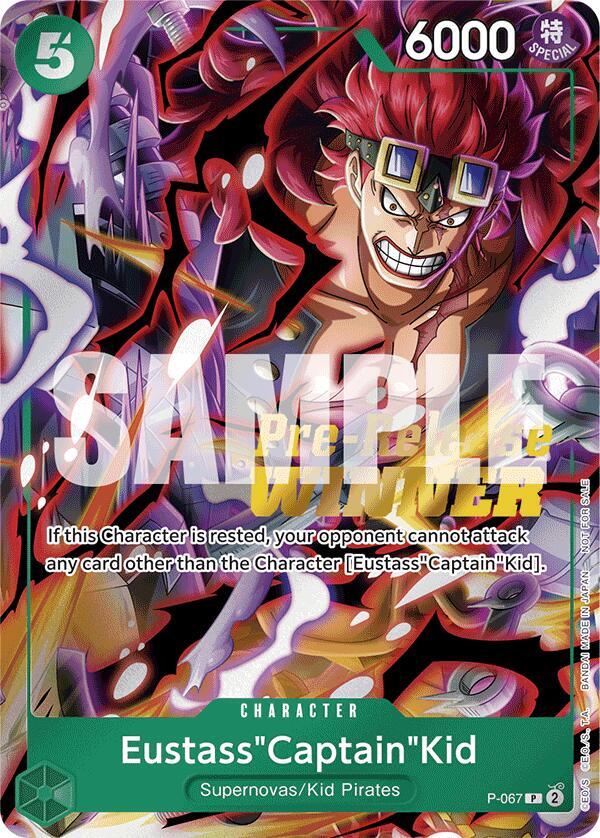 Eustass"Captain"Kid (OP-07 Pre-Release Tournament, Winner) - P-067 - One Piece Promotion Cards