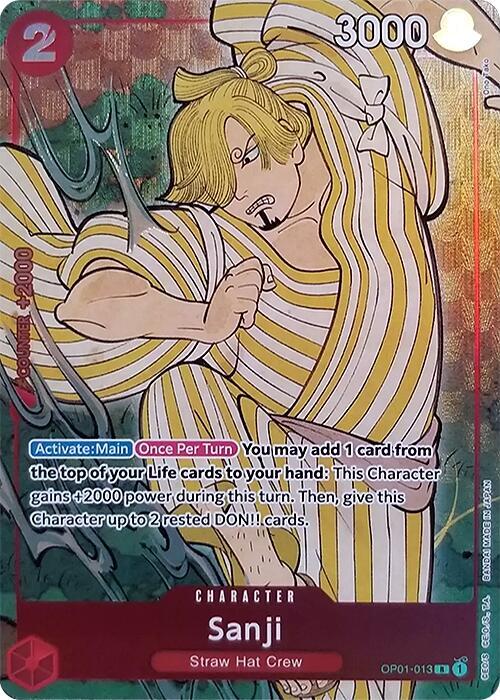 Sanji (English Version 1st Anniversary Set) - OP01-013 - One Piece Promotion Cards
