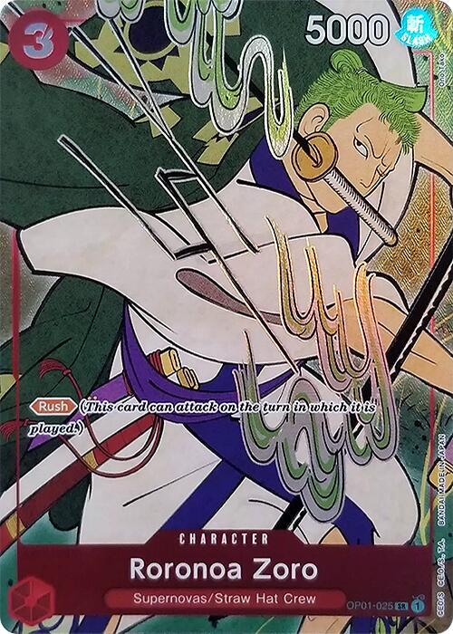 Roronoa Zoro (English Version 1st Anniversary Set) - OP01-025 - One Piece Promotion Cards