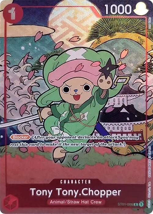 Tony Tony.Chopper (English Version 1st Anniversary Set) - ST01-006 - One Piece Promotion Cards