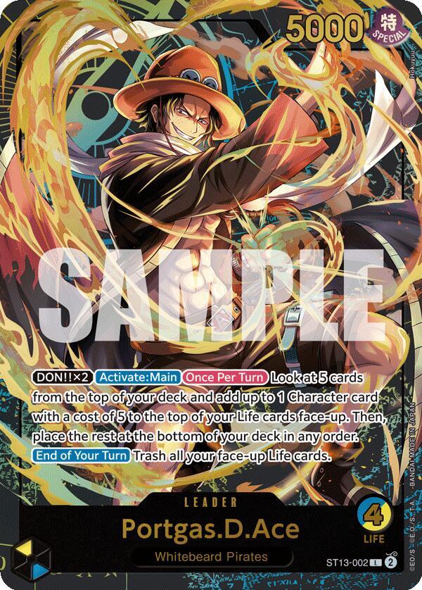 Portgas.D.Ace (Premium Card Collection -Leader Collection-) - ST13-002 - One Piece Promotion Cards