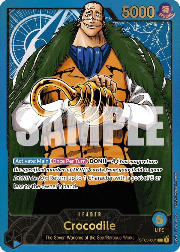 Crocodile (Premium Card Collection -Leader Collection-) - ST03-001 - One Piece Promotion Cards