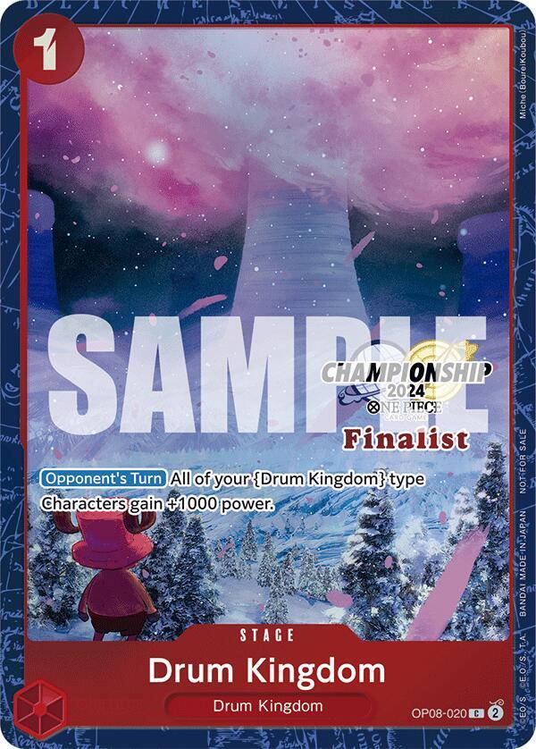 Drum Kingdom (Championship 2024 Finalist Card Set) - OP08-020 - One Piece Promotion Cards