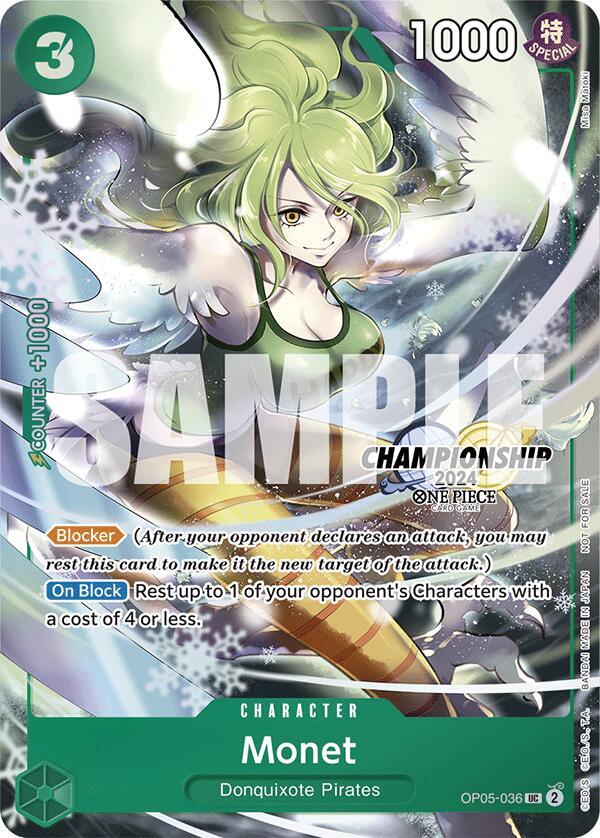 Monet (CS 2024 Event Pack Finalist) - OP05-036 - One Piece Promotion Cards