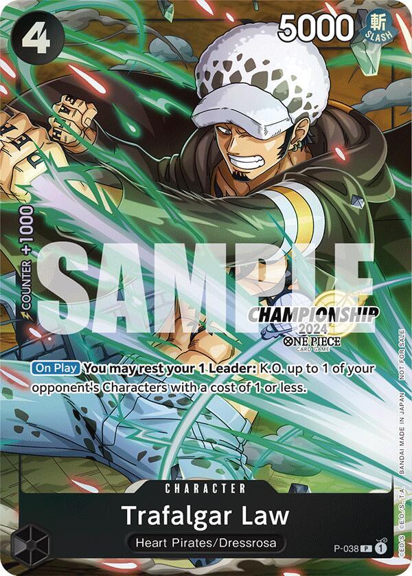 Trafalgar Law (CS 2024 Event Pack Finalist) - P-038 - One Piece Promotion Cards