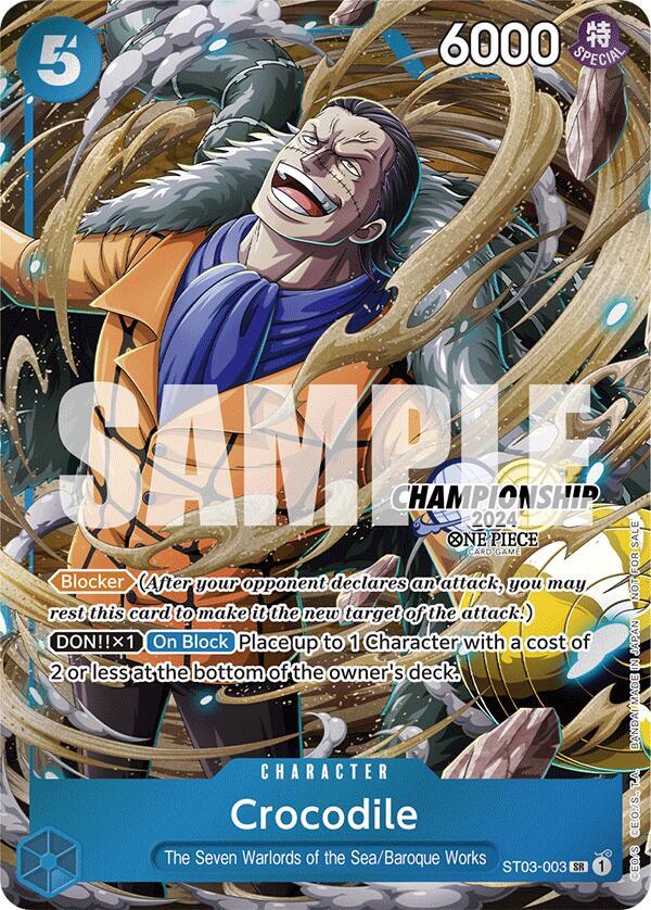 Crocodile (CS 2024 Celebration Pack) - ST03-003 - One Piece Promotion Cards