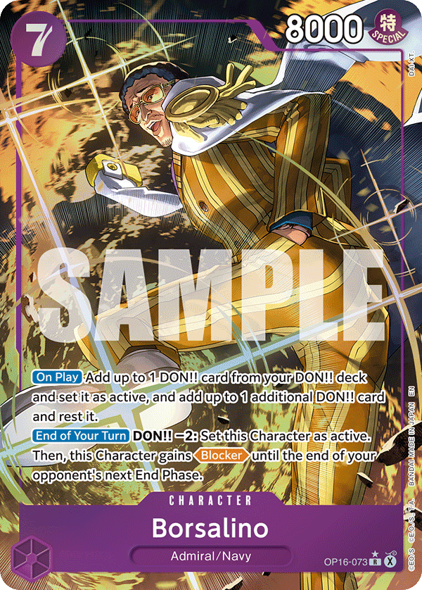 Borsalino (Alternate Art) - OP16-073 - THE TIME OF BATTLE
